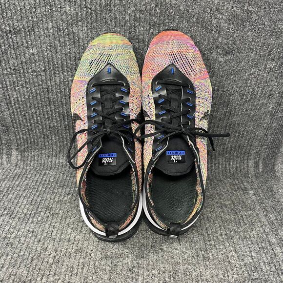Nike Air Max FlyKnit Racer Multicolor Black Pink Shoes Mens Size 10.5 FD2765-900 - Picture 7 of 8